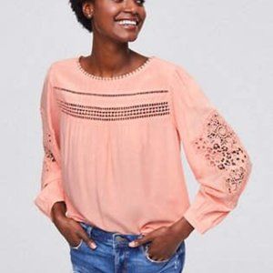 Loft Eyelet Lace Blouse